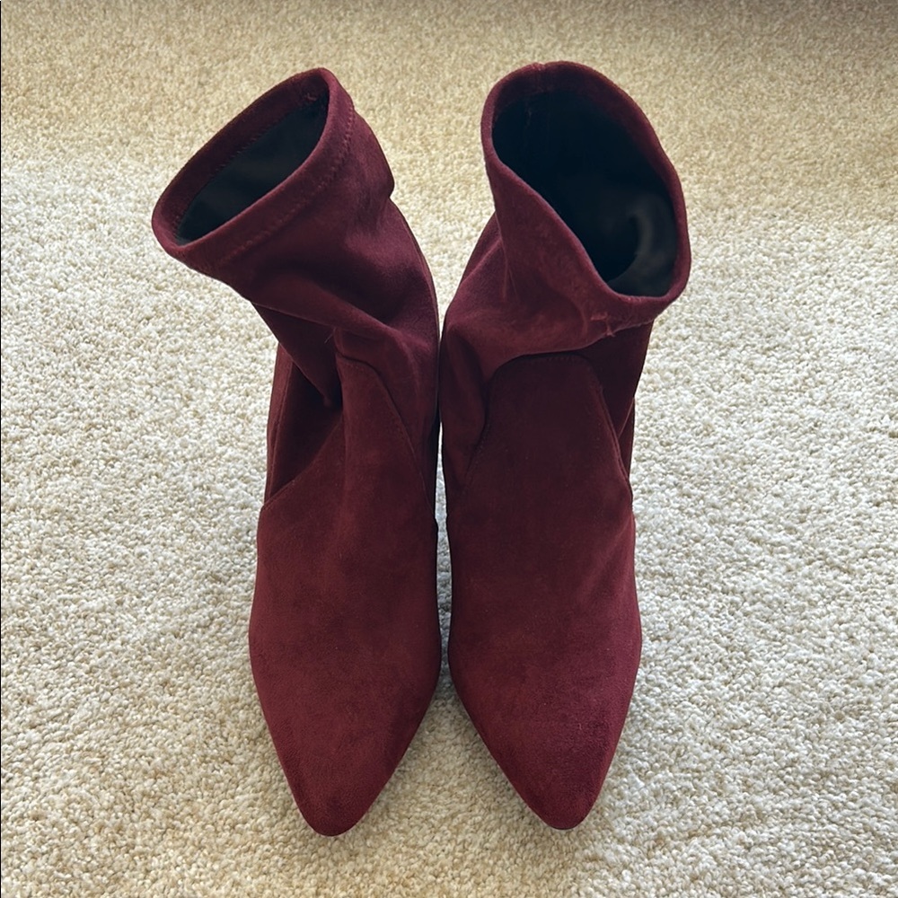 Burgundy Women's Ankle Boots
